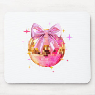 Happy Valentine's Day Funny Coquette Disco Ball Gi Mouse Pad