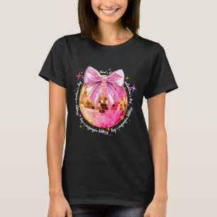 Happy Valentine's Day Funny Coquette Disco Ball Gi T-Shirt
