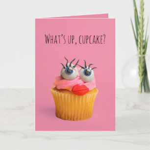 Happy Valentine's Day Funny Cupcake Humor Holiday Card