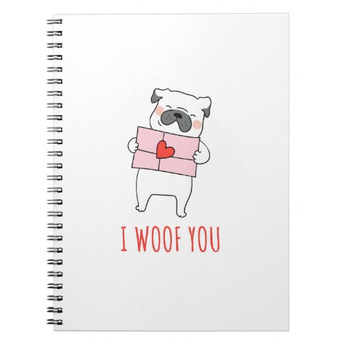 Happy Valentines Day _Funny Dog Valentine Quotes  Notebook