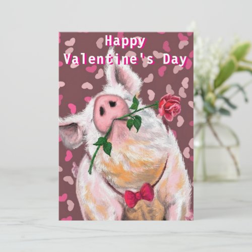 Happy Valentines Day _ Gentleman Pig Fun Painting