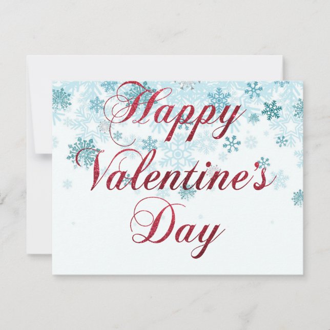 Happy valentine's day gift flat card 2024 (Front)