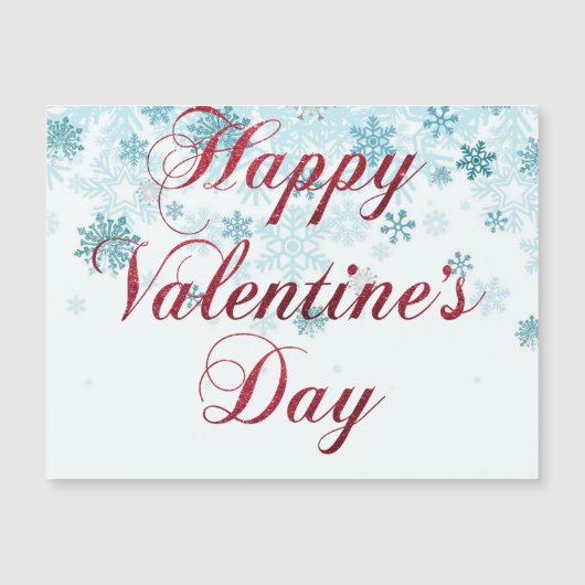 Happy valentine's day gift magnetic card 2024 (Front)