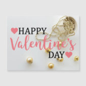 Happy Valentine's day gift postcard | golden 2024 (Front)