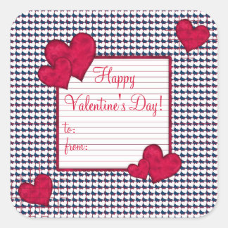 Happy Valentine's Day Gift Tag Sticker