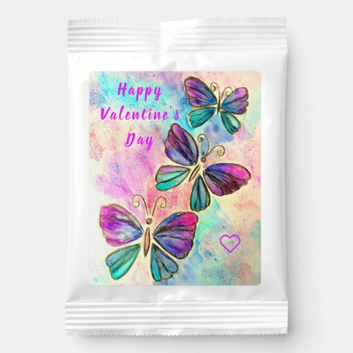 Happy Valentines Day Gift with Butterflies Margarita Drink Mix