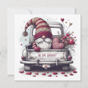 Happy Valentine's Day Gnome Holiday Card