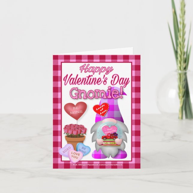 Happy Valentine's Day Gnomie! Card (Front)