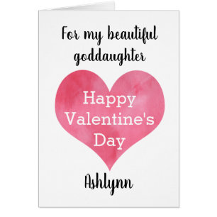 Happy Valentine's Day Goddaughter Cards