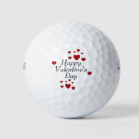 Happy Valentine's Day Golf Balls