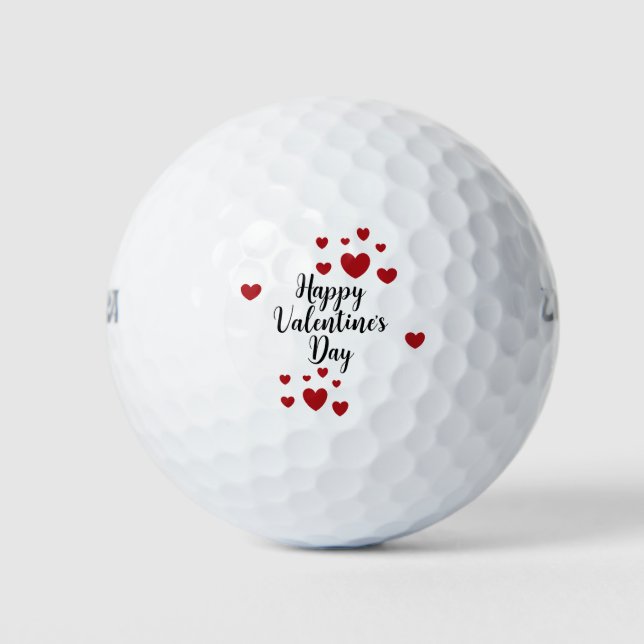 Happy Valentine's Day Golf Balls (Front)