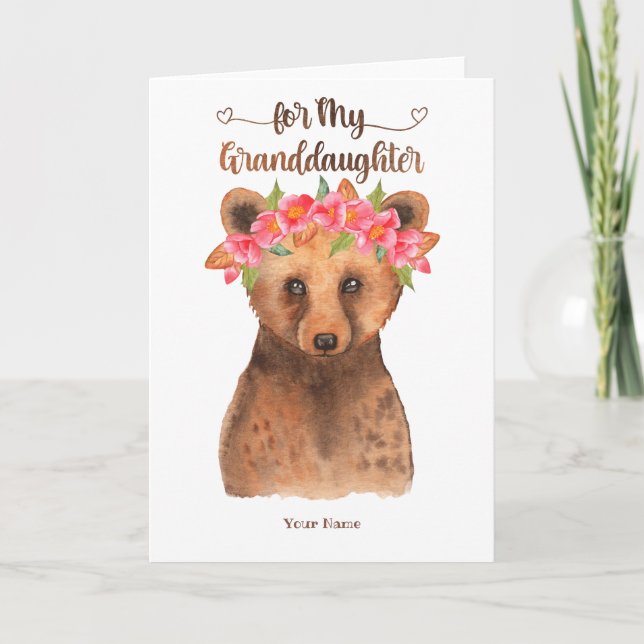 Happy Valentine's Day Granddaughter Card (Front)