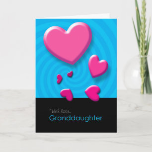 Happy Valentine's Day Granddaughter Greeting Card