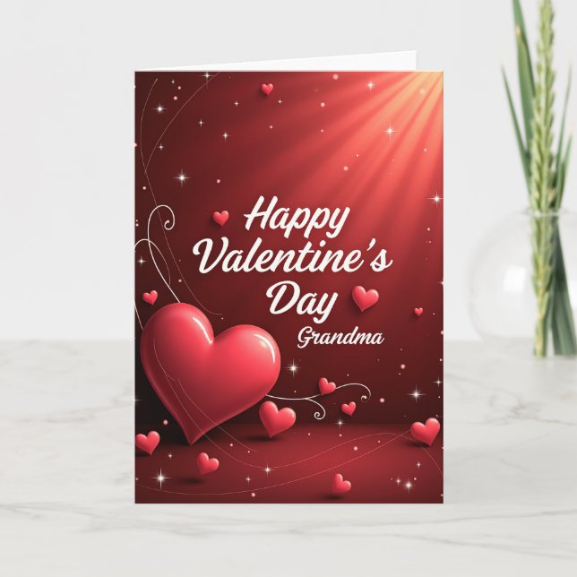 Happy Valentines Day Grandma Card (Front)