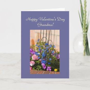 Happy Valentine's Day  Grandma Template Card by bluerabbit at Zazzle