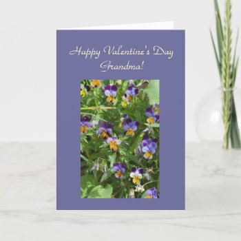 Happy Valentine's Day  Grandma Template Card by bluerabbit at Zazzle