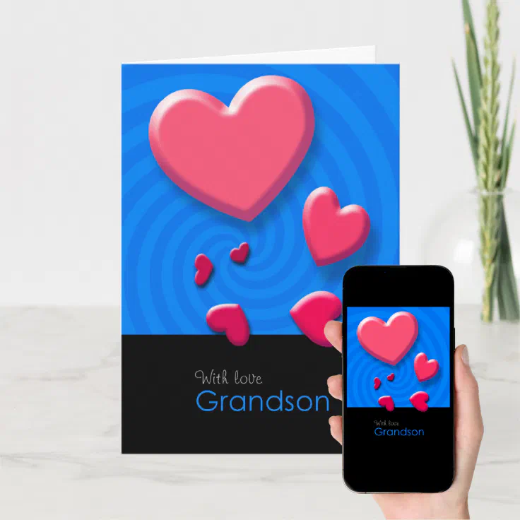 Happy Valentine's Day Grandson Greeting Card Zazzle