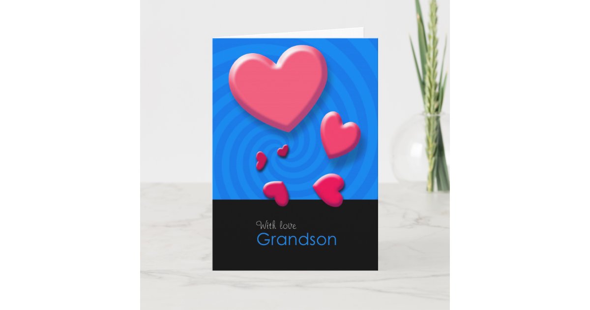 Happy Valentine's Day Grandson Greeting Card Zazzle