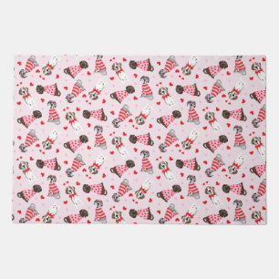 Happy Valentines Day Great Dane Dogs Doormat