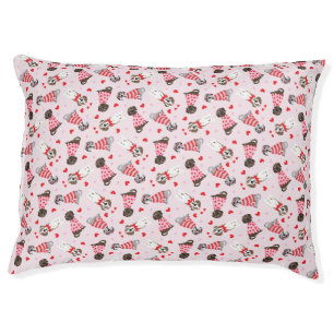 Happy Valentines Day Great Dane Dogs Pet Bed