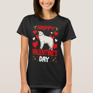 Happy Valentines Day Great Pyrenees Heart Love Ani T-Shirt