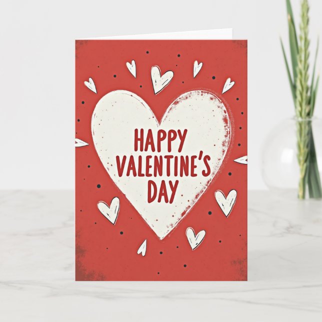 Happy Valentines Day Greeting Card (Front)