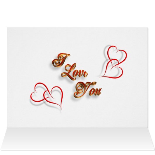 Happy Valentine's Day greeting card (Inside Horizontal (Top))