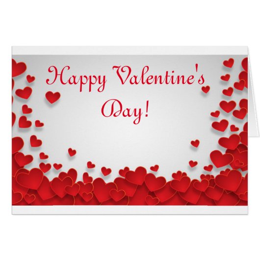 Happy Valentine's Day greeting card (Front Horizontal)