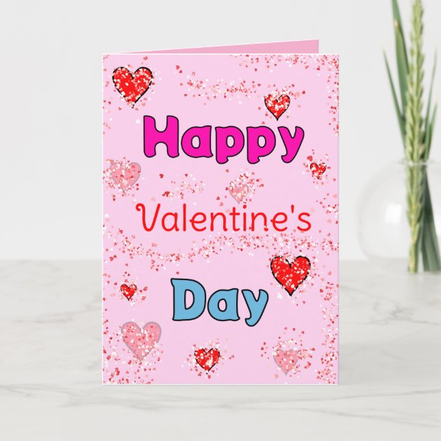Happy Valentine's Day greeting card (Front)