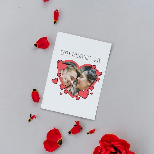 Happy Valentines Day Handwriting Love Frame Holiday Card