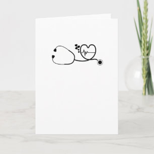 Happy Valentine's Day Heart Beats Nurse Gift Holiday Card