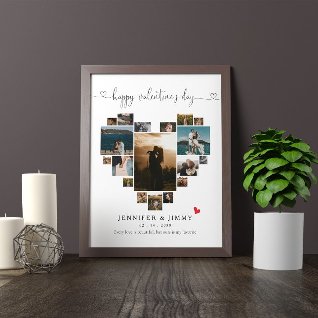 HAPPY VALENTINE'S DAY HEART COLLAGE POSTER (Creator Uploaded)