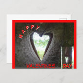 Happy Valentines Day Heart in Tree Postcard (Front/Back)