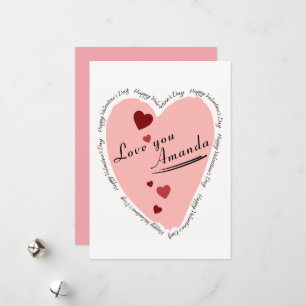 Happy Valentine's Day Heart Love Card