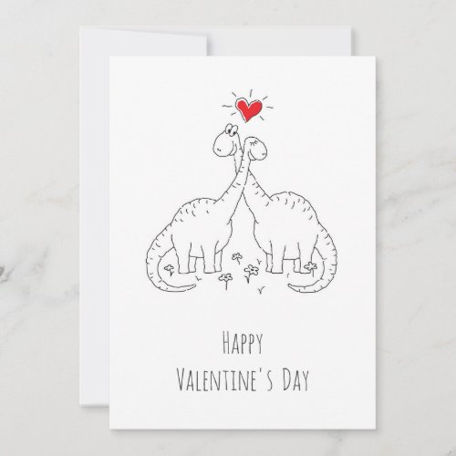 Happy Valentines Day Heart Love Dinosaurs Holiday