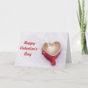 Happy Valentines Day Heart Mug Card