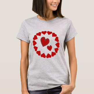 Happy Valentine's Day Heart  Red  T-Shirt