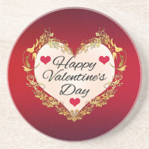 Happy Valentine's Day Heart Shape-47949 Coaster