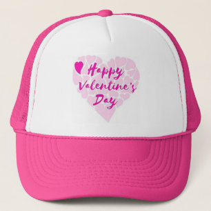 "HAPPY VALENTINE'S DAY" HEART TRUCKER HAT