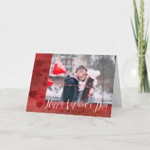 Happy Valentine's Day hearts custom photo