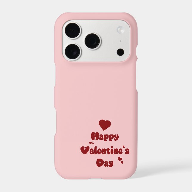 Happy Valentine's Day Hearts Cute Case-Mate iPhone Case (Back)