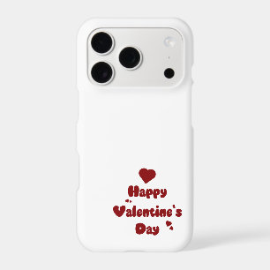 Happy Valentine's Day Hearts Cute iPhone 17 Pro Case