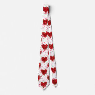 Happy Valentine's Day hearts men's necktie neck ti
