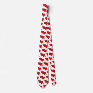 Happy Valentine's Day Hearts Tie