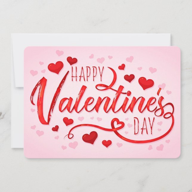 Happy Valentine's Day  Holiday Card (Front)