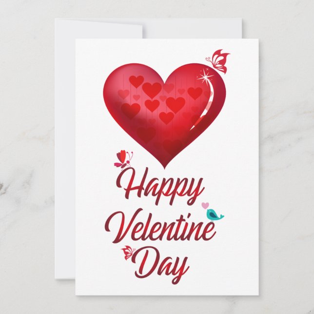 Happy Valentines Day Holiday Card (Front)