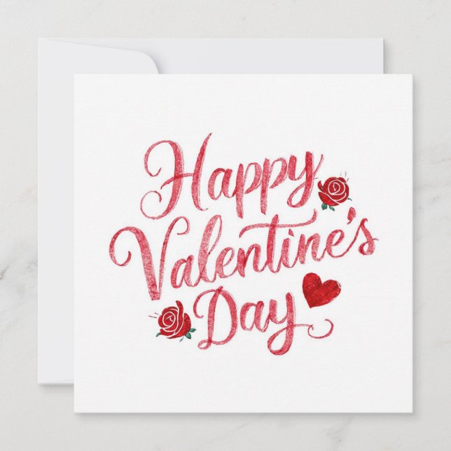 Happy Valentine's Day Holiday Card (Front)