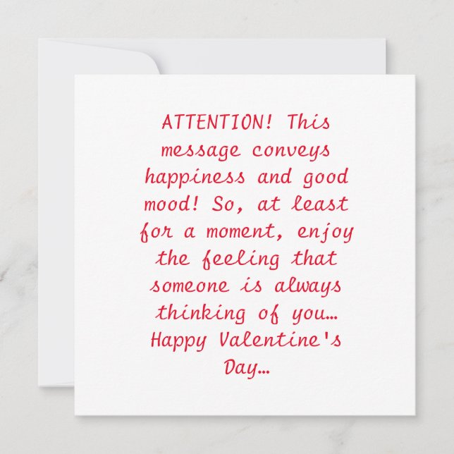 Happy Valentine's Day Holiday Card (Front)
