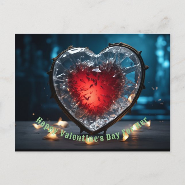 Happy valentine's day  holiday card gift for her (Front)