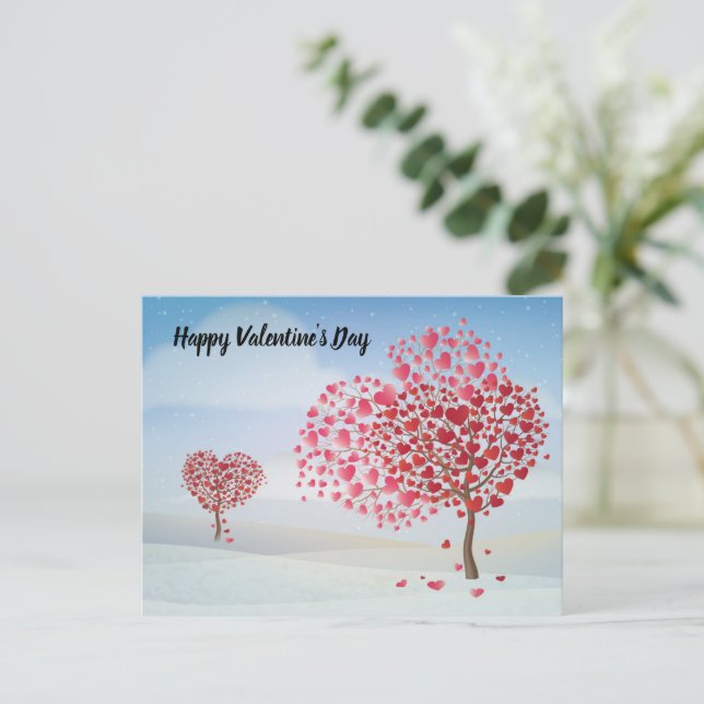 Happy Valentine's Day Holiday Postcard (Standing Front)